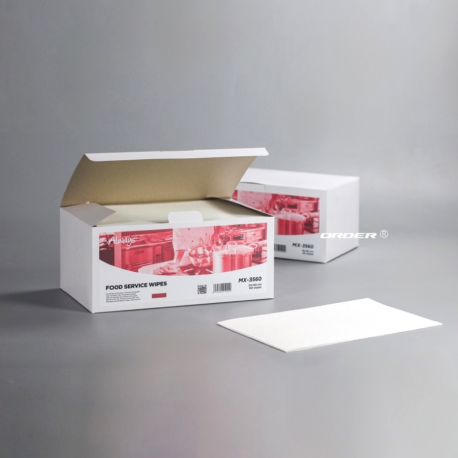 日式餐饮前台折叠式卫生百洁布厨房不織布抹布