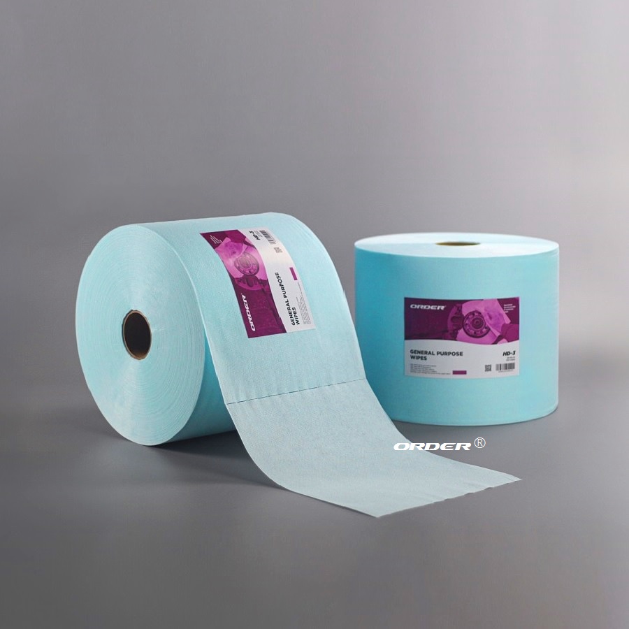 汽车製造流程去除矽膠專用大卷式高摩擦擦拭抹布