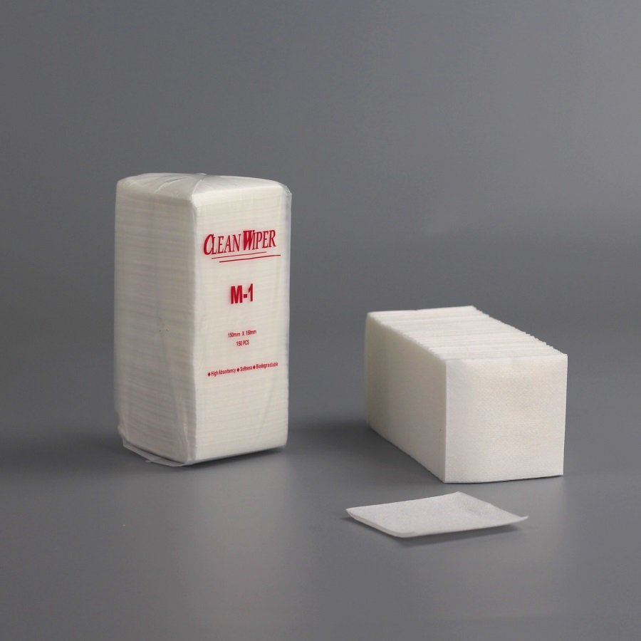 CLEAN WIPER M-1水刺不織布1/4折電子精密無塵潔淨室擦拭紙清潔布