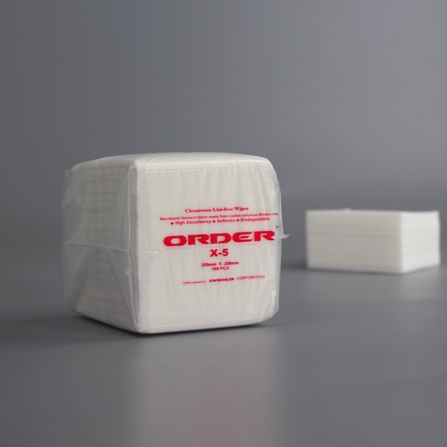 ORDER X-5四折不織布電子精密無塵潔淨室擦拭布