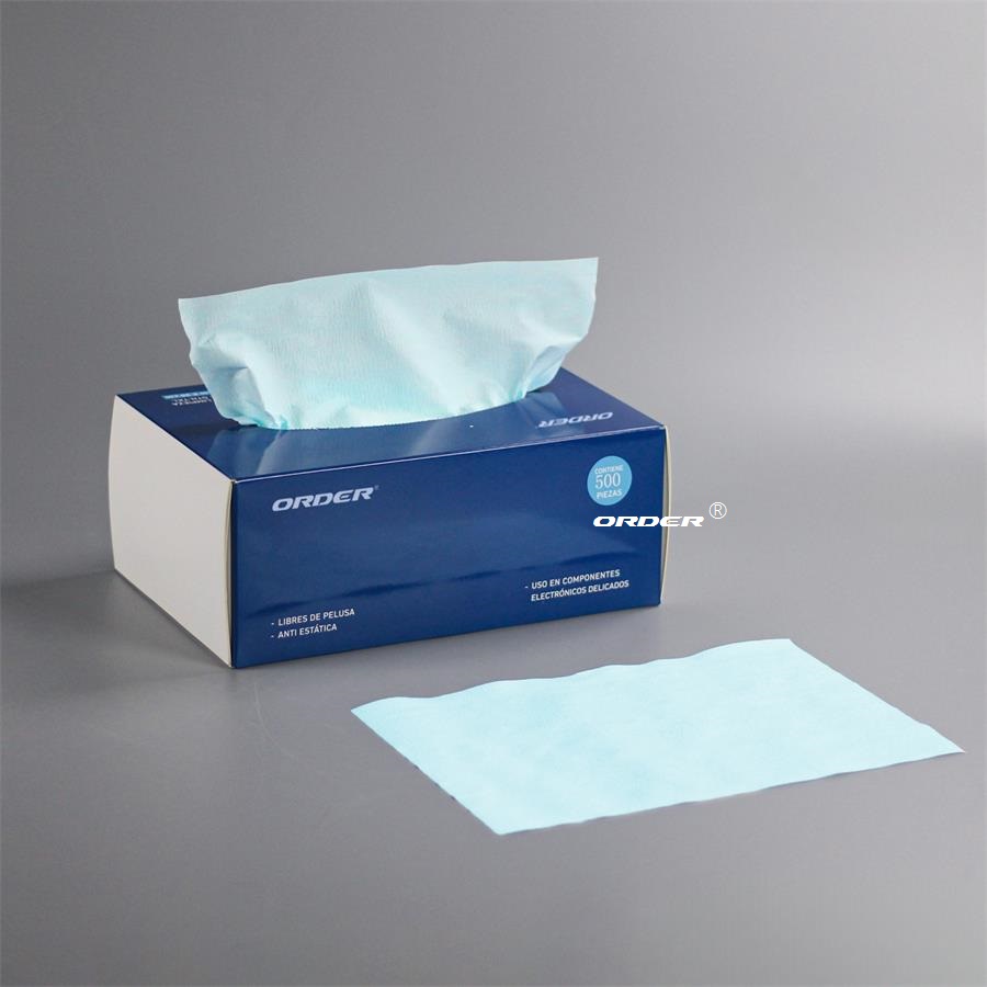 X-70LB 大尺寸切片湖藍色高吸油吸水多用途不織布強韌擦拭布