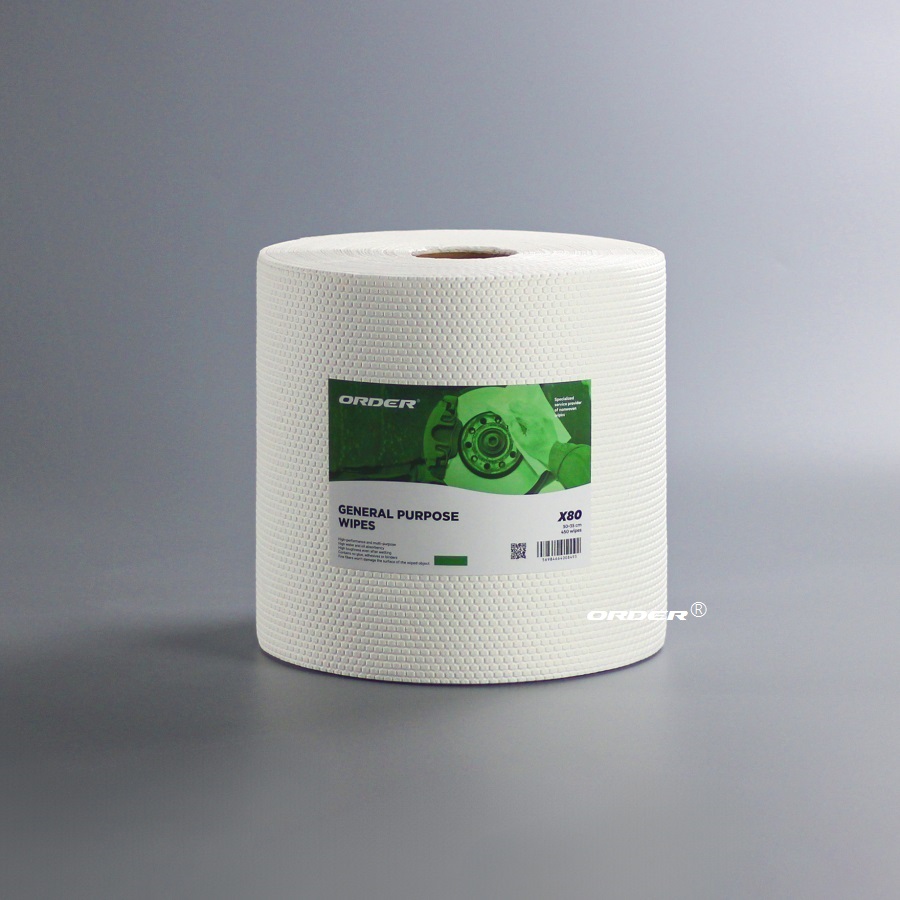 KIM-X80W 大卷式高吸油吸水多用途不織布強韌擦拭布